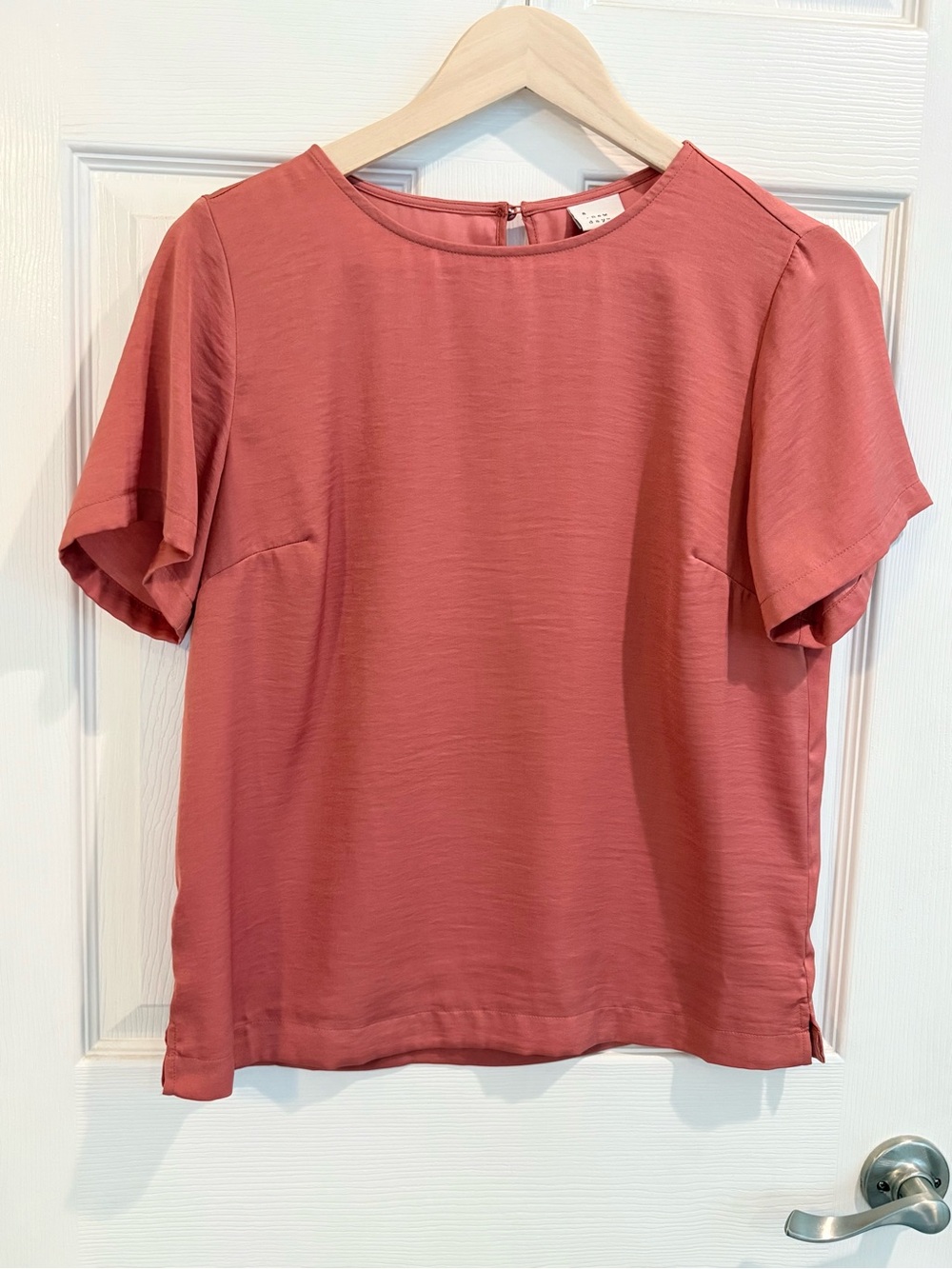 a new day Short Sleeve Blouse in Coral